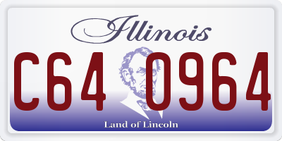 IL license plate C640964