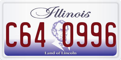 IL license plate C640996
