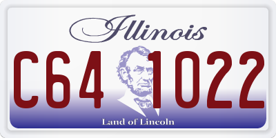 IL license plate C641022