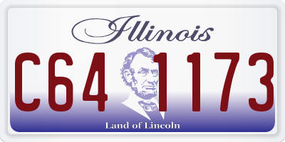 IL license plate C641173