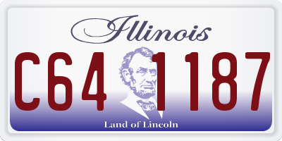 IL license plate C641187