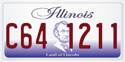 IL license plate C641211