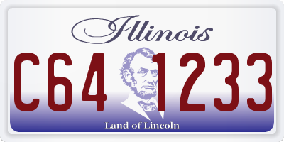 IL license plate C641233