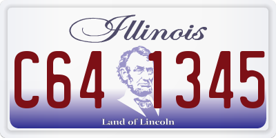 IL license plate C641345