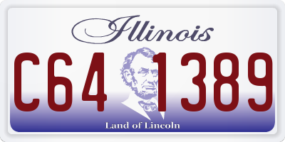 IL license plate C641389