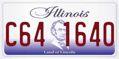 IL license plate C641640
