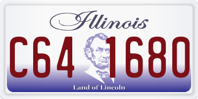 IL license plate C641680