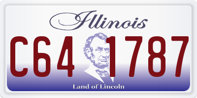 IL license plate C641787