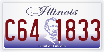 IL license plate C641833