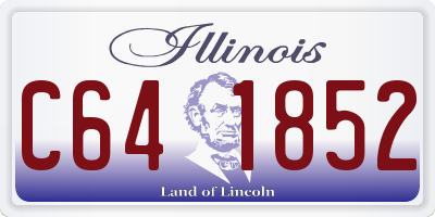 IL license plate C641852