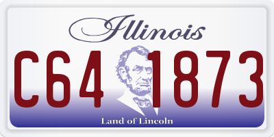 IL license plate C641873