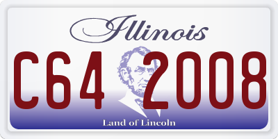 IL license plate C642008