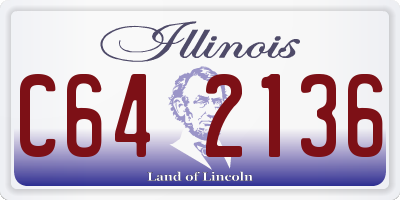 IL license plate C642136