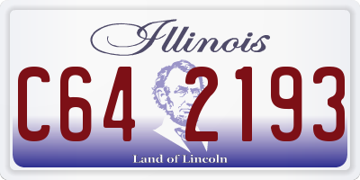 IL license plate C642193