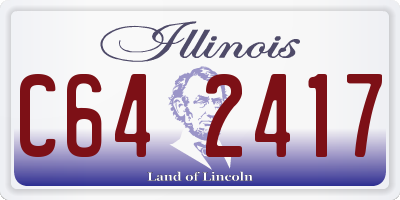 IL license plate C642417