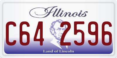 IL license plate C642596