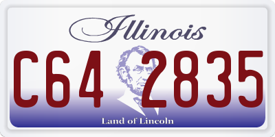 IL license plate C642835
