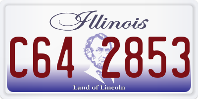 IL license plate C642853