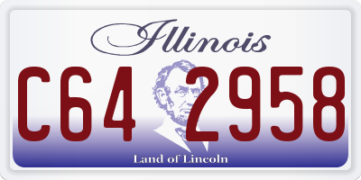 IL license plate C642958