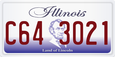 IL license plate C643021