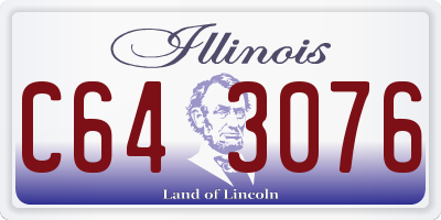 IL license plate C643076