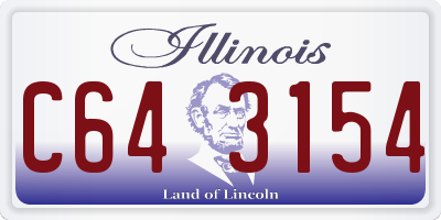 IL license plate C643154