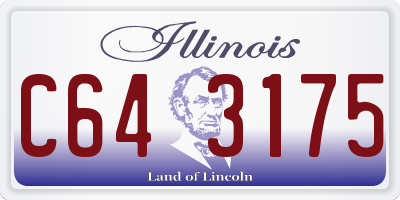 IL license plate C643175