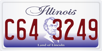 IL license plate C643249