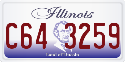 IL license plate C643259