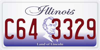 IL license plate C643329