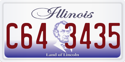 IL license plate C643435