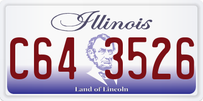 IL license plate C643526