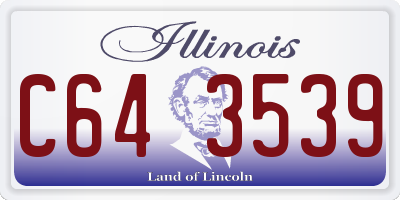 IL license plate C643539