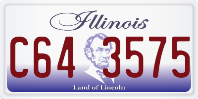 IL license plate C643575
