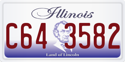 IL license plate C643582