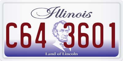 IL license plate C643601
