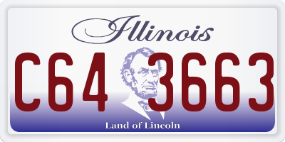 IL license plate C643663