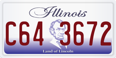 IL license plate C643672