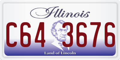 IL license plate C643676
