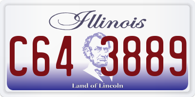 IL license plate C643889