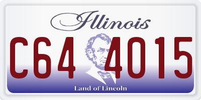 IL license plate C644015
