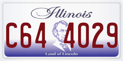 IL license plate C644029