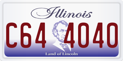 IL license plate C644040