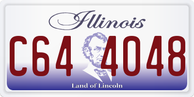 IL license plate C644048