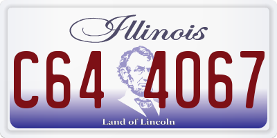 IL license plate C644067