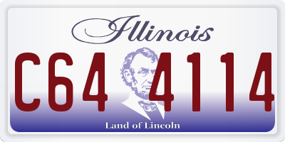 IL license plate C644114