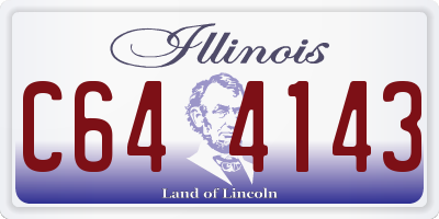 IL license plate C644143