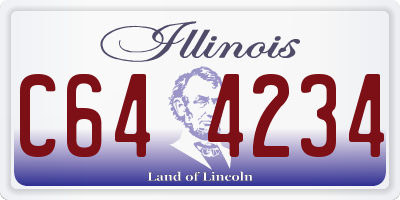IL license plate C644234