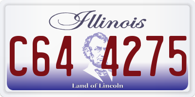 IL license plate C644275