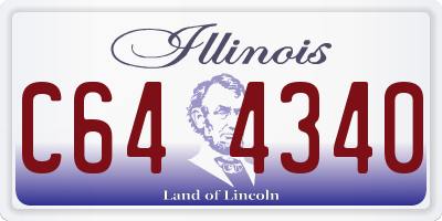 IL license plate C644340
